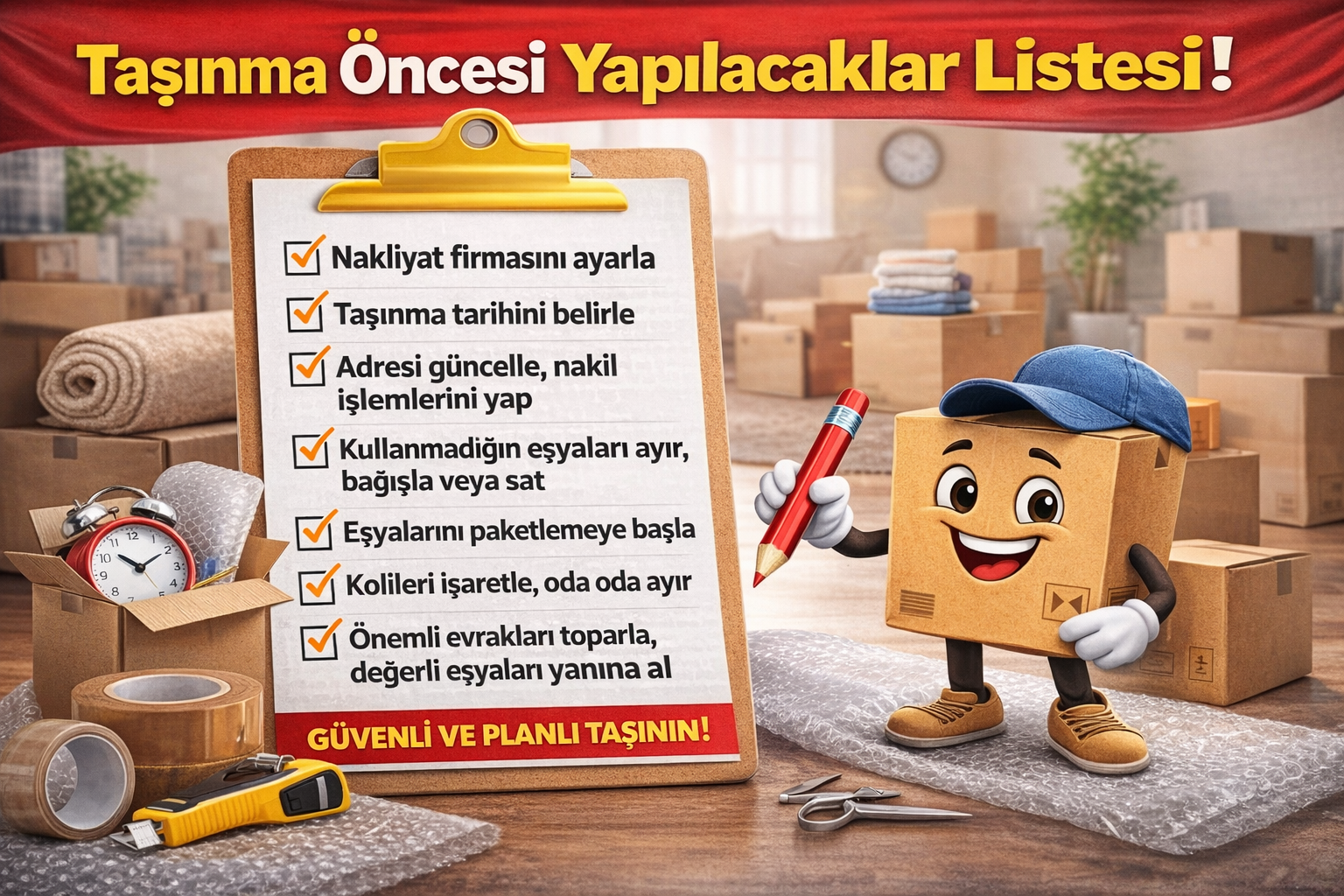 Taşınma Öncesi Yapılacaklar